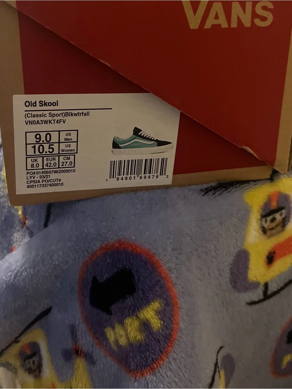 Vans Old Skool Mint and Black Canvas Sneakers